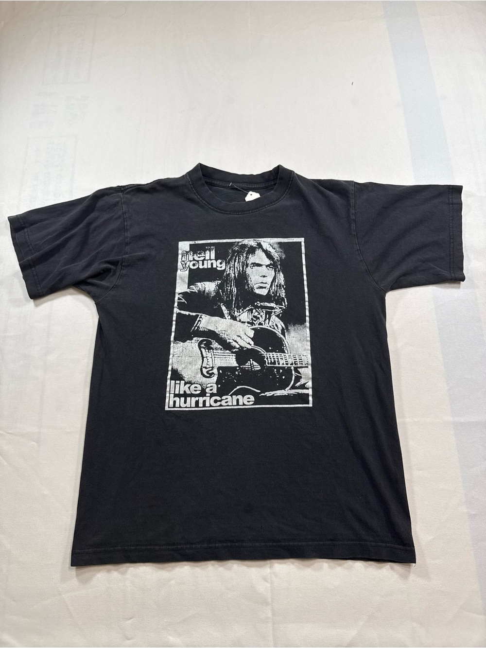 Vintage Neil Young Like A Hurricane Shirt